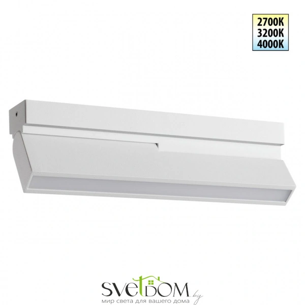 359769 OVER NT25 398 белый Светильник накладной с перекл. цв. температуры IP20 LED 12W 180-265V 2700К/3200К/4000К EOS