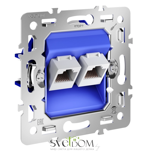 Розетка компьютерная Voltum S70 VLS0602M Voltum VLS0602M