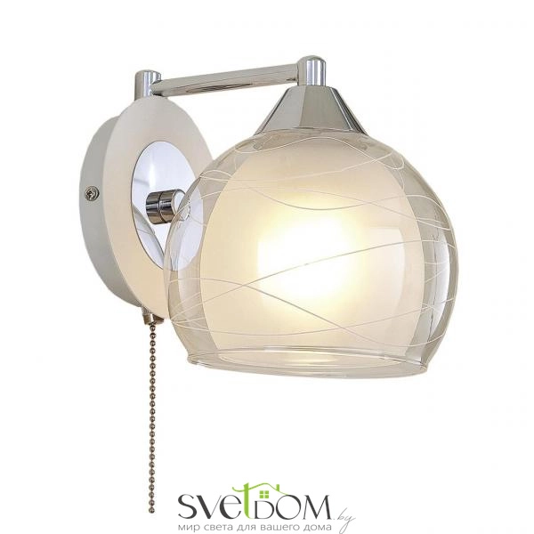 Citilux Буги CL157311 Бра с выключателем Белое Хром