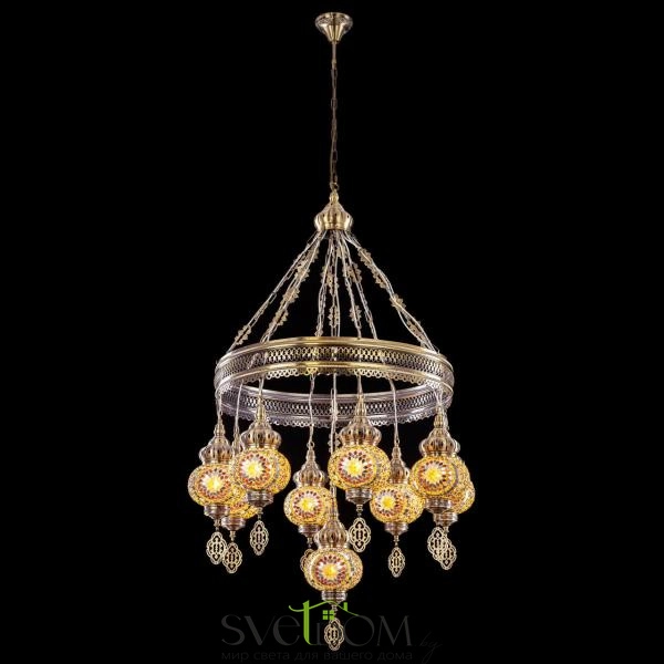 CITILUX CL419185 Каир Мозаика Янтарь Люстра