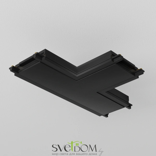 Коннектор питания T-образный Radity черный TRA084CT-11B