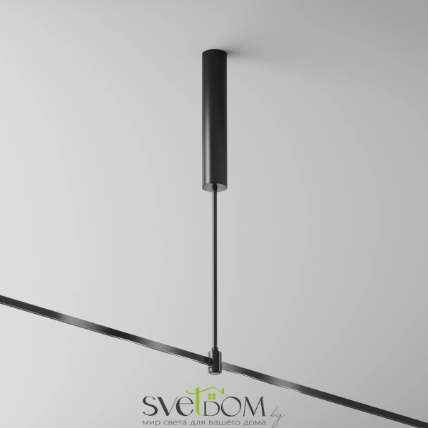 Основание потолочное Long 385мм для блока питания с вводом питания Flarity черный TRA159C-BB1-B