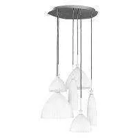 Lightstar 810160 Подвес AGOLA 6х40W E14 ХРОМ/БЕЛЫЙ