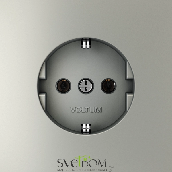 Розетки электрические с заземлением Voltum S70 VLS040105  Voltum VLS040105