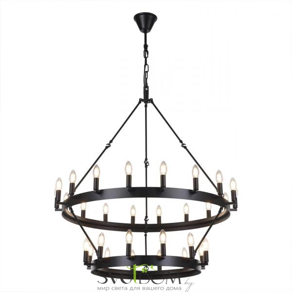 Citilux Смитсон CL470230 Люстра замковая подвесная Чёрная