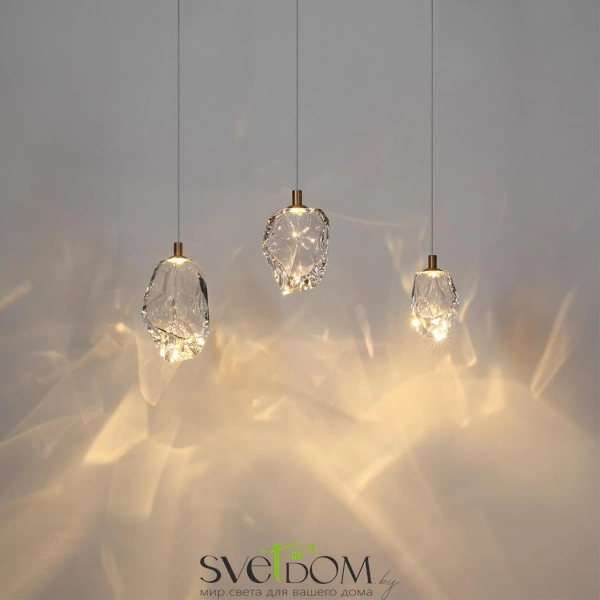 7114/4LC L-VISION ODL25 Подвесной светильник бронзовый/прозрачное  стекло/металл IP20 LED 4W 300Лм 3000K 200° 220V GEMME