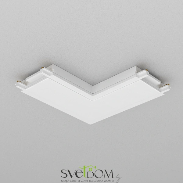 Конектор питания угловой Radity белый TRA084CL-11W