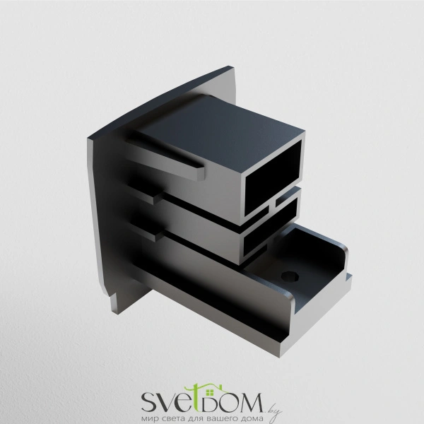 Заглушка торцевая Trinity черный, 1шт TRA005EC-31B