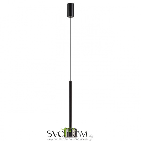 7150/10L HIGHTECH ODL26 347 светильник черный/ дымчатое стекло/металл IP20 LED 10W 3000K 220V LASLO