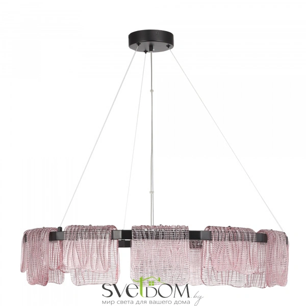 SL6021.403.66 Светильник подвесной ST-Luce черный/розовый LED 1*66W 4000K VOILE