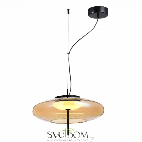 SL6500.413.01 Подвес ST-Luce Черный/Янтарный LED 1*15W 3000K HELIA