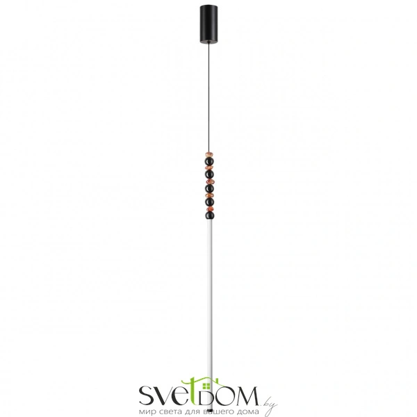 7187/12L HIGHTECH ODL26 223 светильник черный/акрил/агат/металл IP20 LED 12W 3500K 220V MONELLA