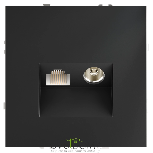 Розетка TV+RJ Voltum S70 Графит VLS060707 Voltum VLS060707