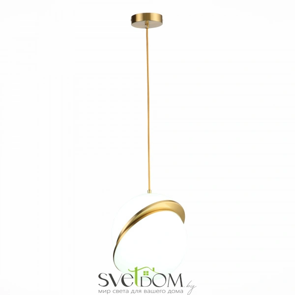 SL1164.313.01 Светильник подвесной ST-Luce Латунь/Белый E27 1*60W LAICO