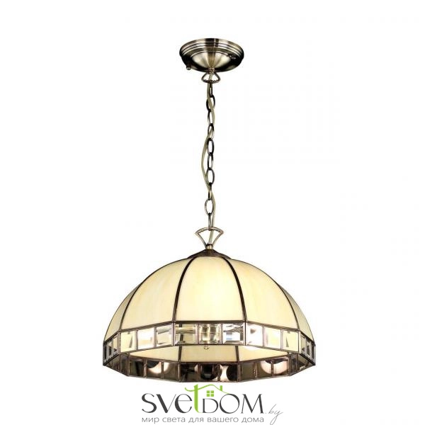 Citilux Шербург-1 CL440131 Люстра витражная подвесная Бронза