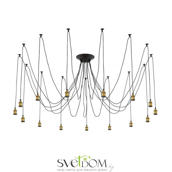 Citilux Эдисон CL451151 Люстра паук Венге Бронза