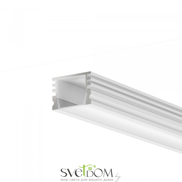 Алюминиевый профиль накладной 16x12 (Белый, 2 м), ALM-005-W-2M 631006