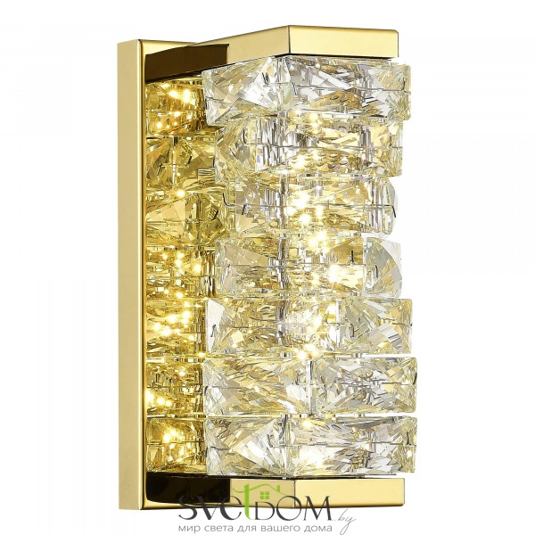 SL6010.201.08 Бра ST-Luce Золотистый/Прозрачный LED 1*8W ESPIRA