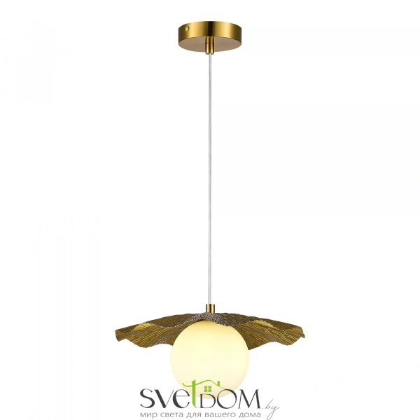 SLE1196-303-01 Светильник подвесной Латунь/Белый G9 1*5W 4000K LOREA