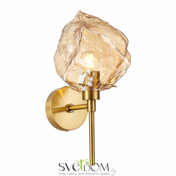 SL1175.301.01 Бра ST-Luce Латунь/Янтарный E14 1*40W PORTICI