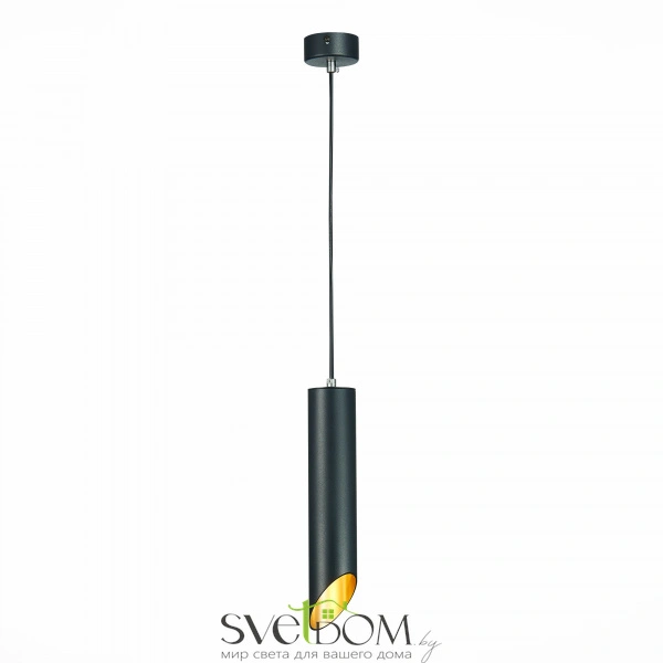 ST152.403.01 Светильник подвесной Черный GU10 1*50W  IP20 D60xH300 220V Без ламп Подвесные светильники