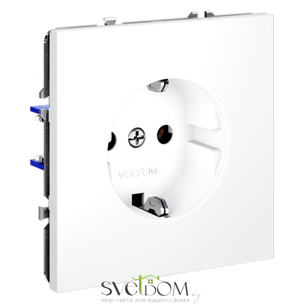 Розетки электрические с заземлением Voltum S70 VLS040102  Voltum VLS040102
