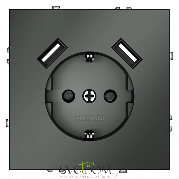 Розетка с USB, А+А Voltum S70 VLS040406 