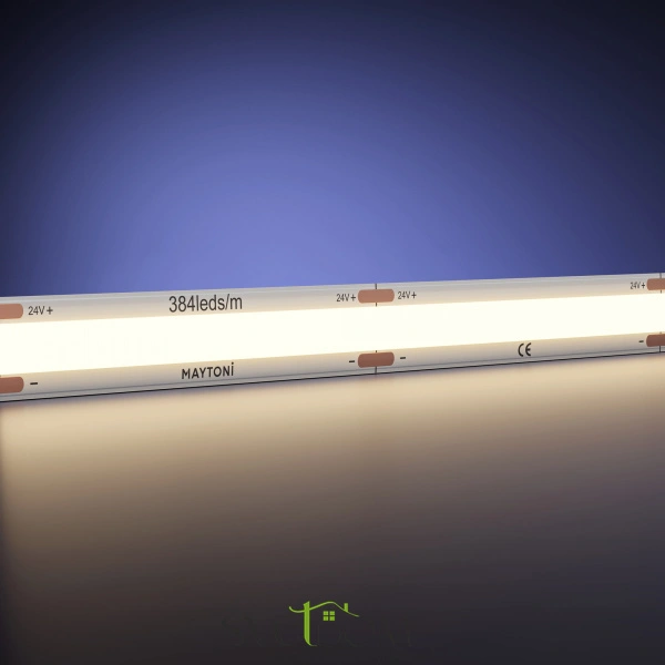 Светодиодная лента Ultra 24В COB 12Вт/м 3000K 50м IP 20 201221