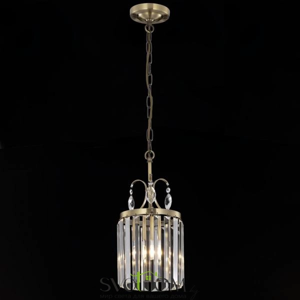 Citilux Инга CL335113 Подвесной хрустальный светильник Бронза