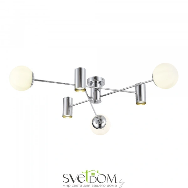 SLE1105-102-06 Светильник потолочный Хром/Белый GU10+E27 3+3*5+60W RAITO