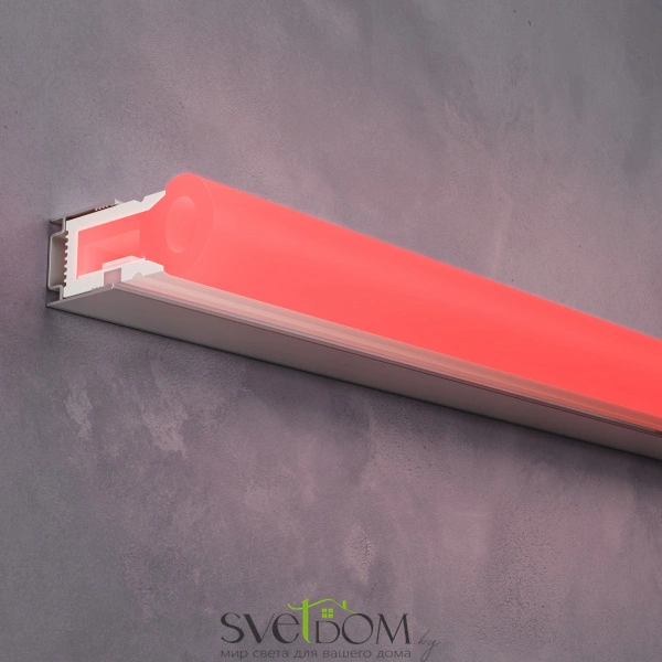 Гибкий неон 1708 24В 9,6Вт/м Red IP67 5м 200501