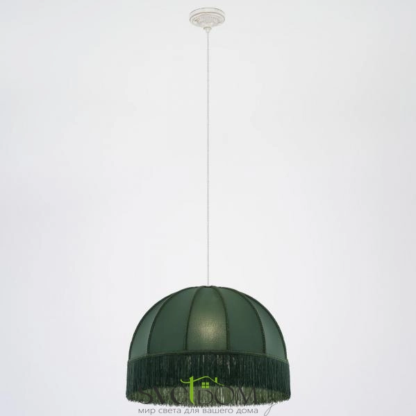 Citilux Базель CL407022 Подвесной светильник патина с зелёным абажуром