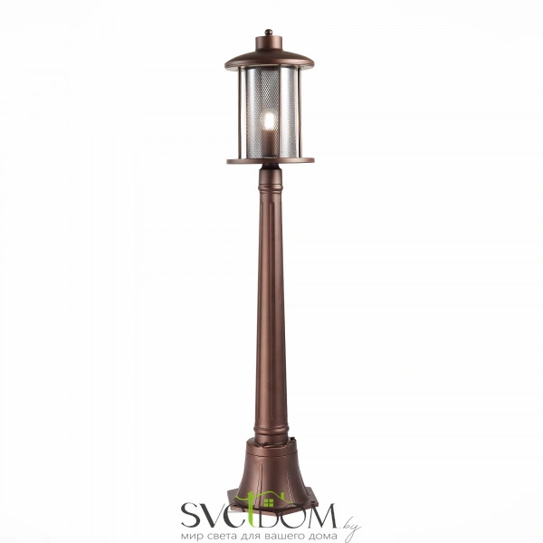 SL080.415.01 Светильник уличный наземный ST-Luce Темный кофе/Прозрачный, Темный кофе E27 1*60W LASTERO