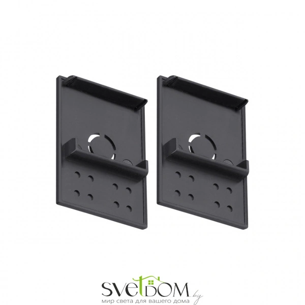 135317 PORT NT25 207 черный Заглушка торцевая для арт.135299-135303, 2шт IP20 VECTOR