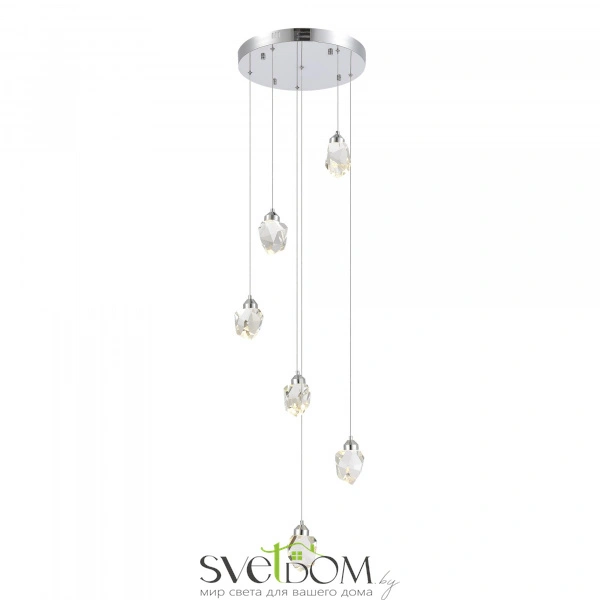 SL6114.103.06 Светильник подвесной ST-Luce Хром/Прозрачный LED 6*3W 3000K CASCATO