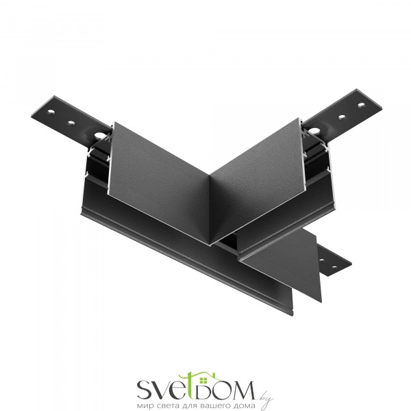 Коннектор Т-образный Exility накладной черный TRA034CT-41B