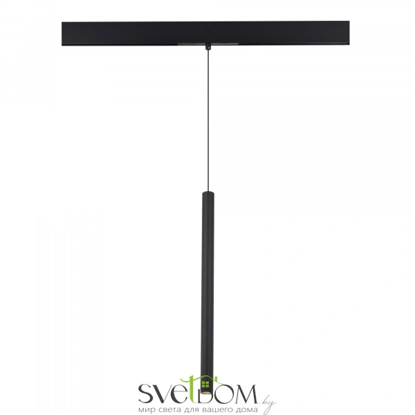 ST683.436.08 Магнитный трековый светильник Черный LED 1*8W 3000K 450Lm Ra90 24° IP20 D30xH500 48V SKYLINE 48