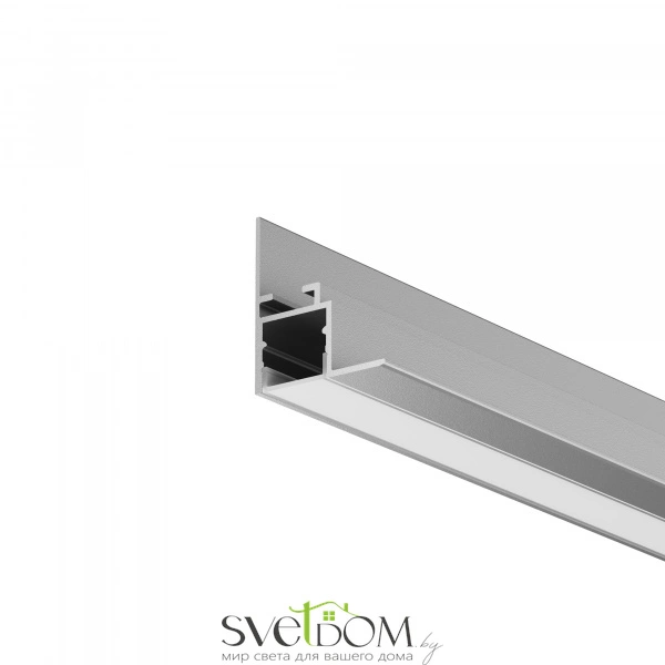 Алюминиевый профиль встраиваемый скрытого монтажа 26x30 (Серебро, 2 м), ALM-2630-S-2M 632014