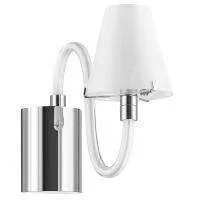 Lightstar 760616 Бра BIANCO 1х40W G9 ХРОМ БЕЛ. стекло