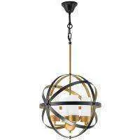 Lightstar 731147 Люстра CERO 4х40W E14 ЧЕРНЫЙ/ЗОЛОТО/БЕЛЫЙ