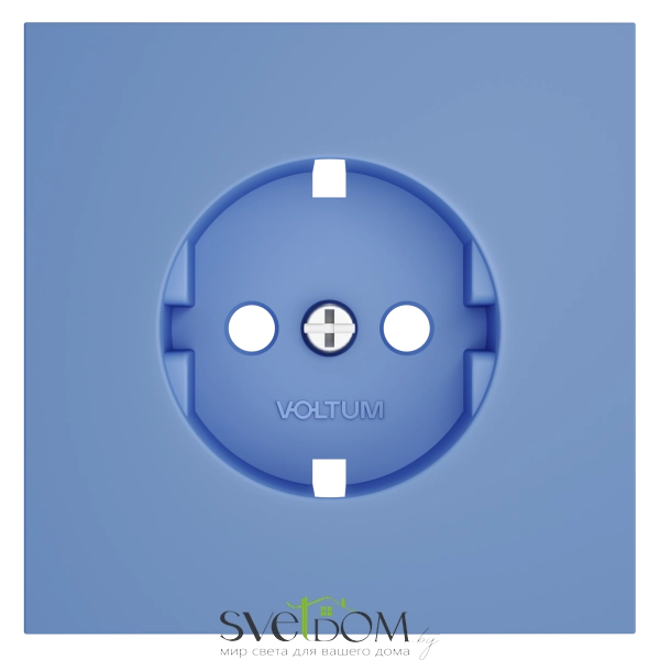 Накладка для розетки с заземлением Voltum S70 Деним VLS000615 Voltum VLS000615