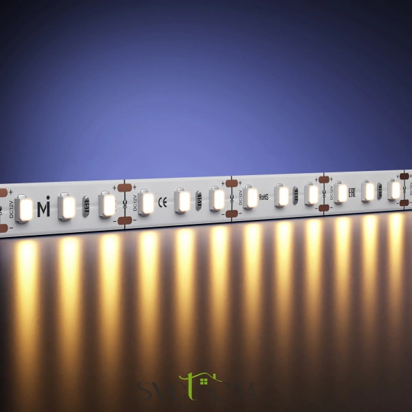 Светодиодная лента Ultra 12В 2835 9,6Вт/м 2700К 5м IP 20 201030