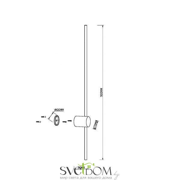 Настенный светильник (бра) Maytoni MOD237WL-L11BS3K