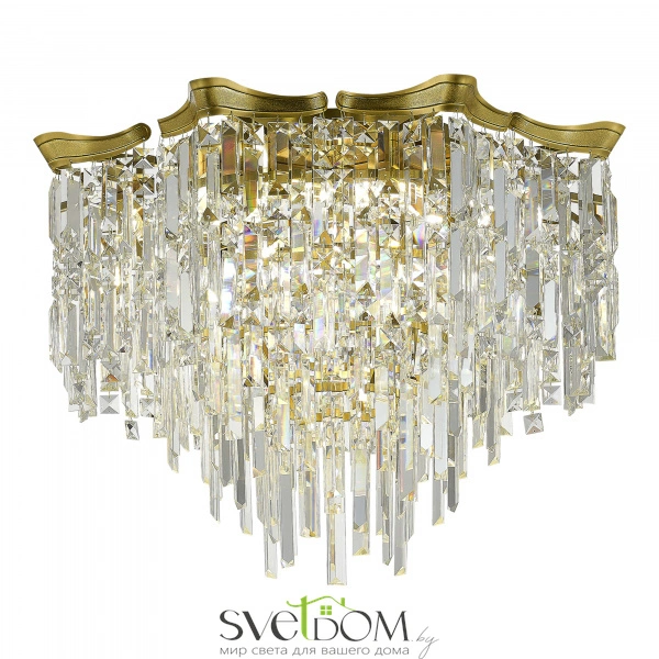 SL1659.302.07 Светильник потолочный ST-Luce Латунь/Прозрачный E14 7*60W OFELIA