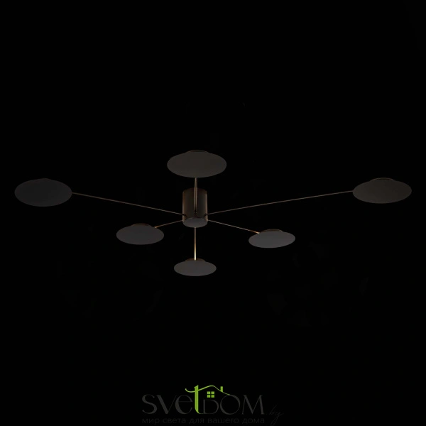 SL6006.402.06 Светильник потолочный ST-Luce Черный/Черный LED 6*5W 3000K TONDO