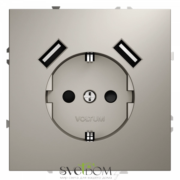 Розетка с USB, А+А Voltum S70 VLS040403 