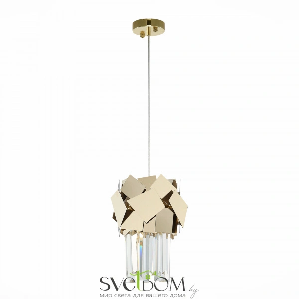 SL1232.203.01 Подвес ST-Luce Золотистый/Прозрачный, Золотистый E14 1*60W CASERTA