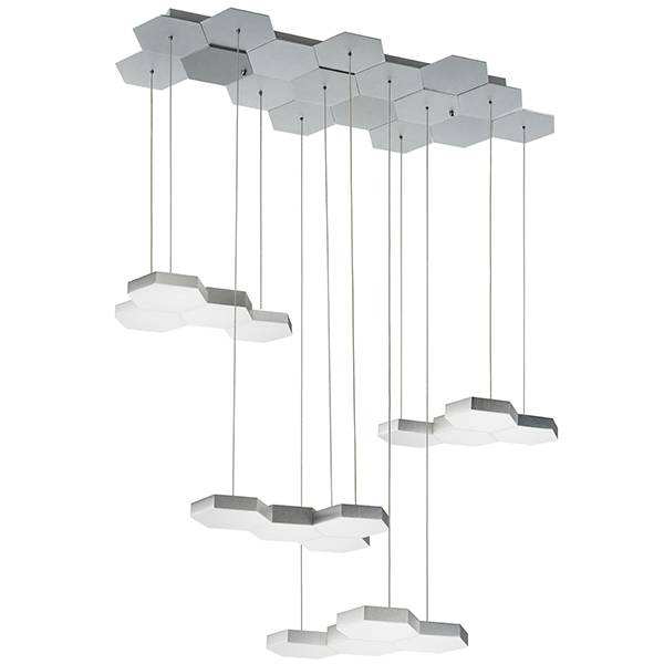 Lightstar 750262 Люстра подвесная FAVO LED-80W 3840LM Silver 3000K