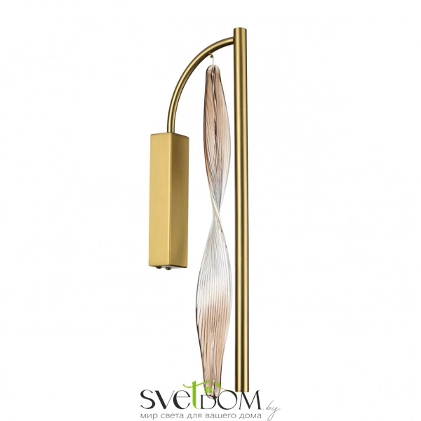 5468/4WL L-VISION ODL_EX27 сатинированн.латунь/градиент коричн./металл/стекло Настенный светильник LED*4W 3500K SPIRA