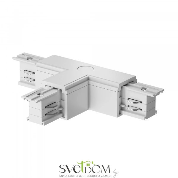 Коннектор Т-образный левый Trinity белый TRA005CT-31W-L